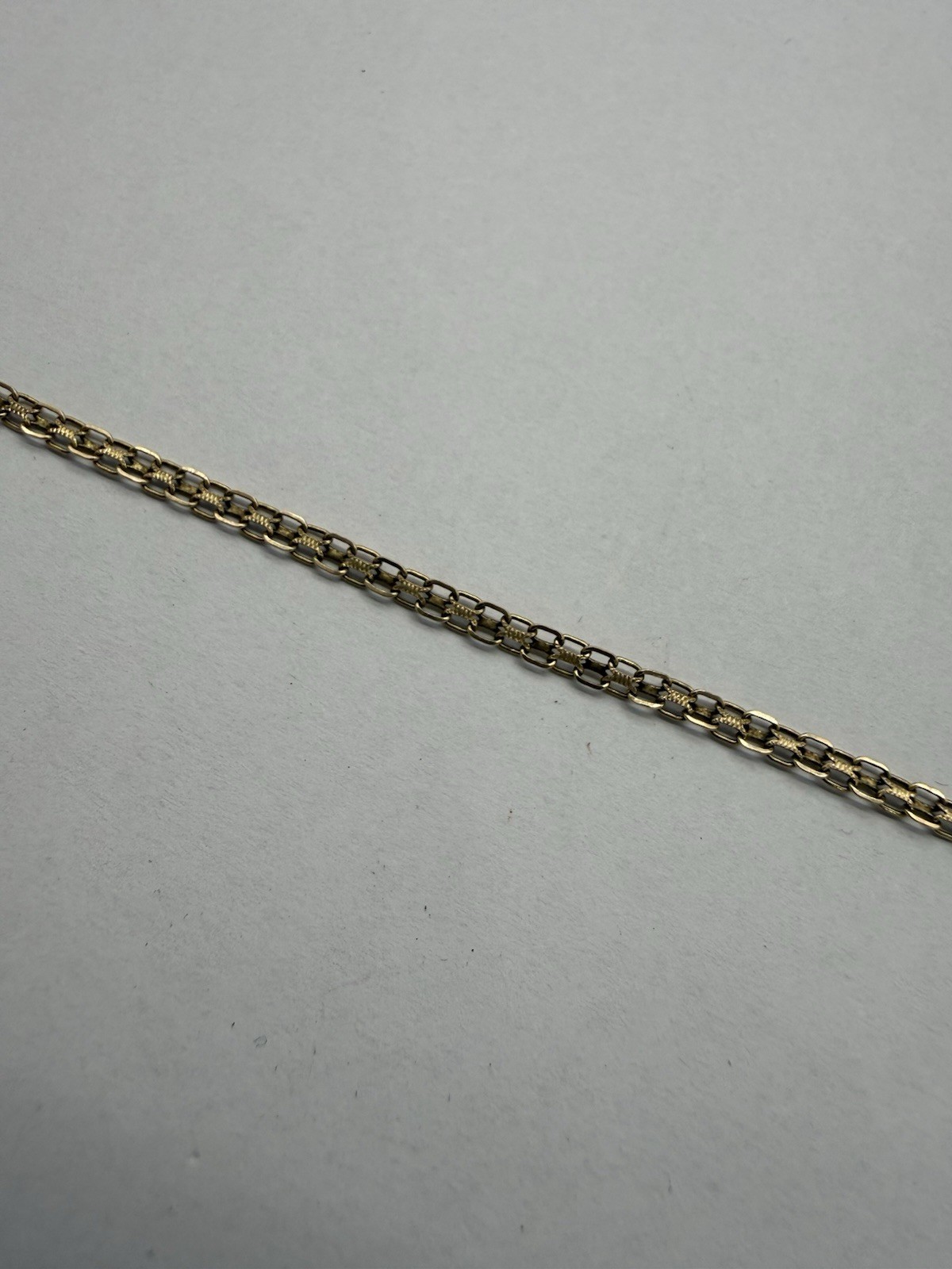 Yellow Gold Bracelet 7″ Dainty 14kt For Repair Woman 2.12 Grams