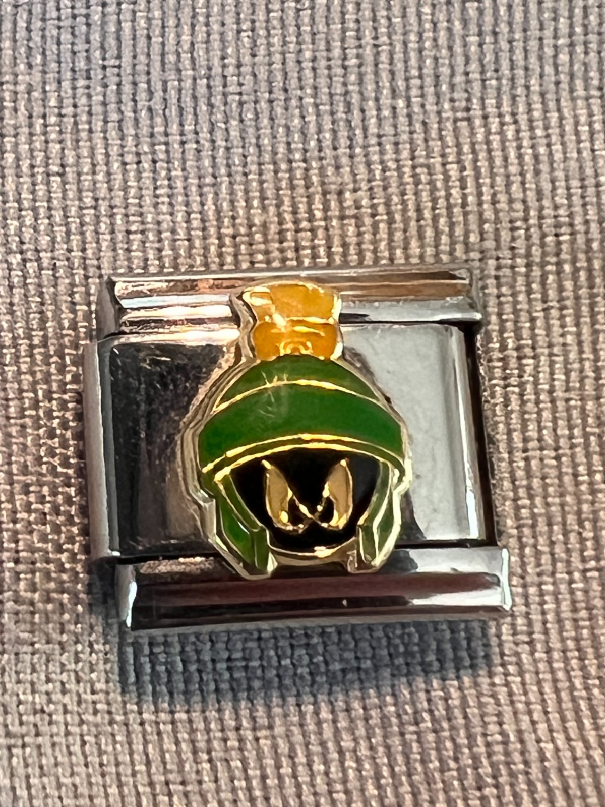 Marvin The Martian Modular Italian Charm Bracelet Link Stainless Steel