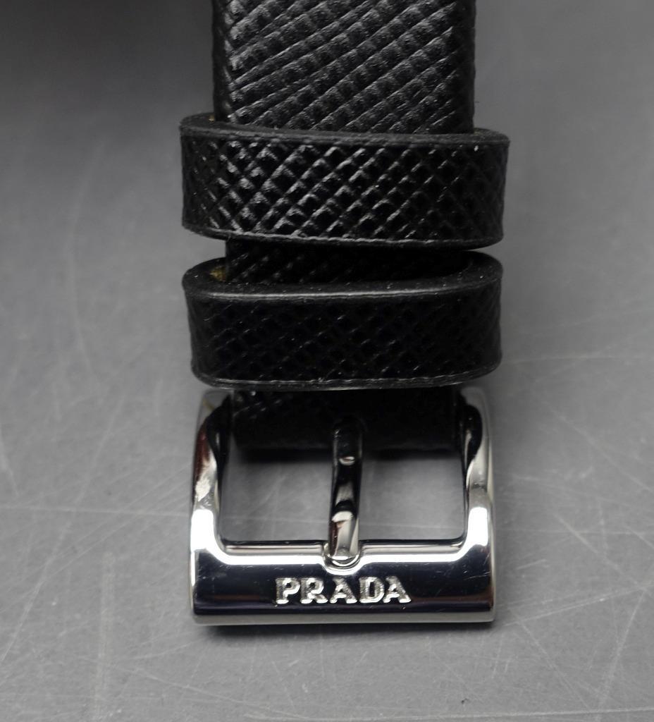 Prada x American Express Amex Centurion Black leather Wearable Bracelet w/ Box