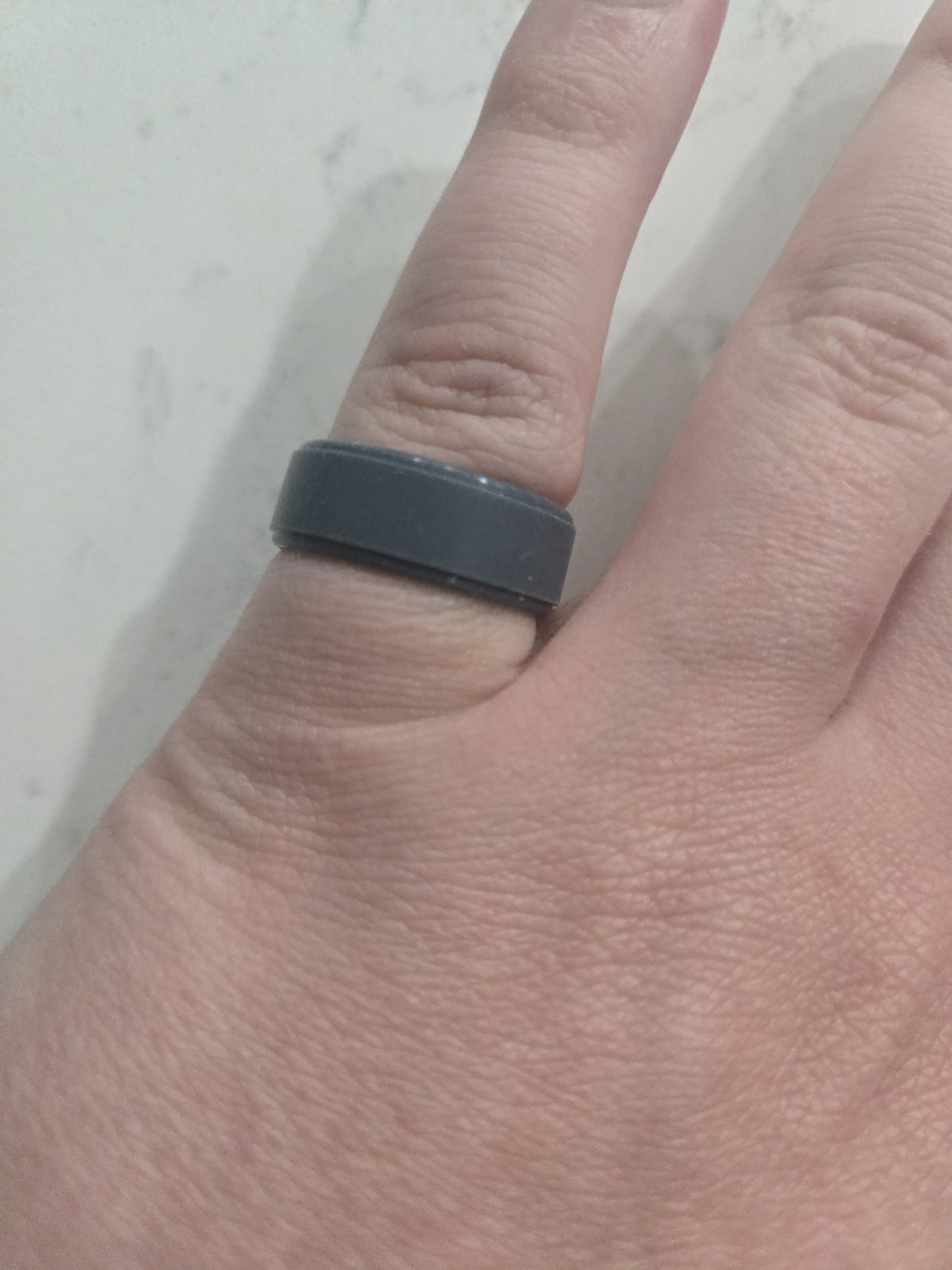 Enso RISE Silicone Ring Size 8 Slate Gray Wedding Band Unisex