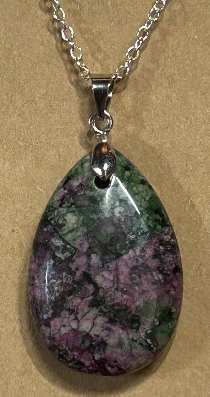 Ruby Zoisite Pendant Necklace chakra