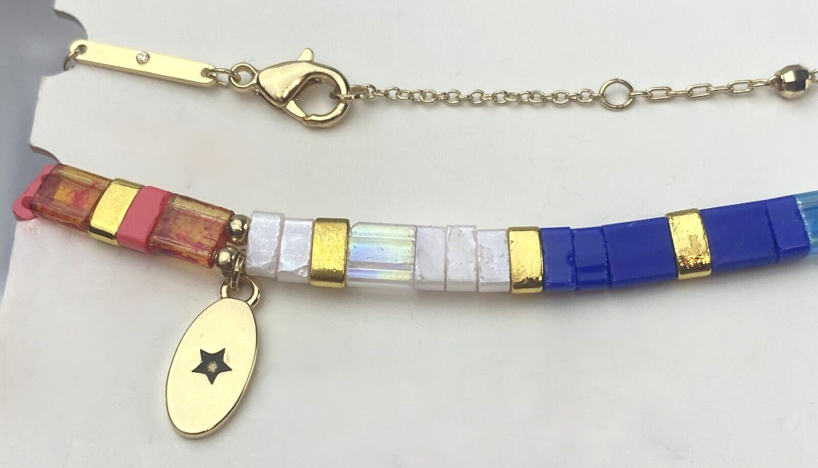 Unwritten Gold Flash Plated Multi-Color Rainbow Bracelet 2-Piece Set