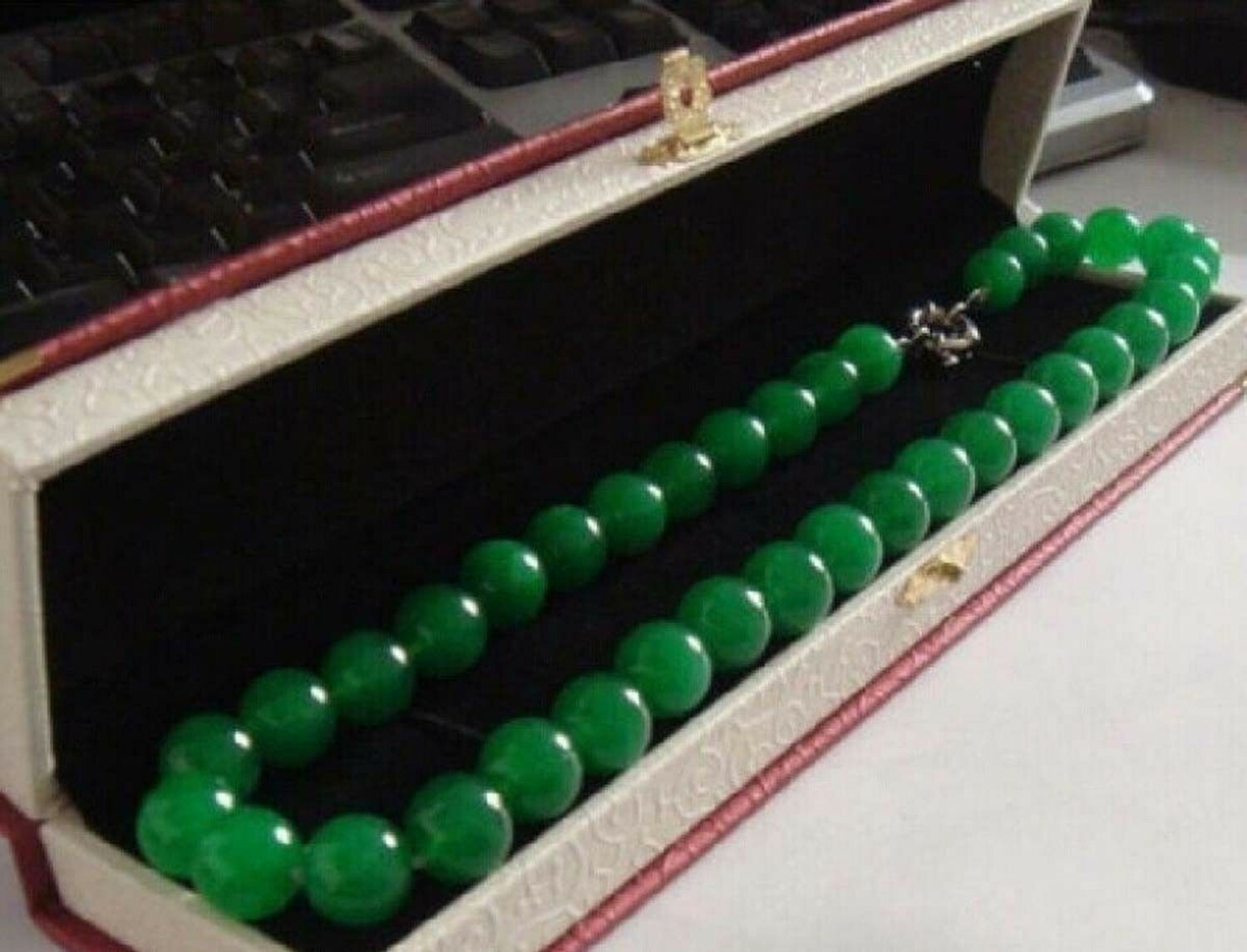 Long 18-50 Inches 10mm Natural Green Jade Gemstone Round Beads Necklaces
