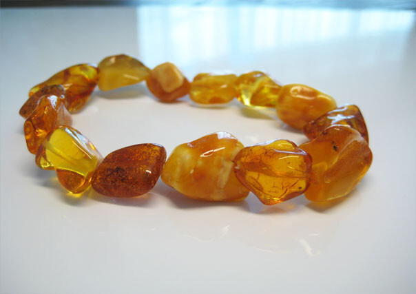 Genuine Yellow Cognac Amber Baltic Amber Bracelet 11 gr. 7.5 in !!!