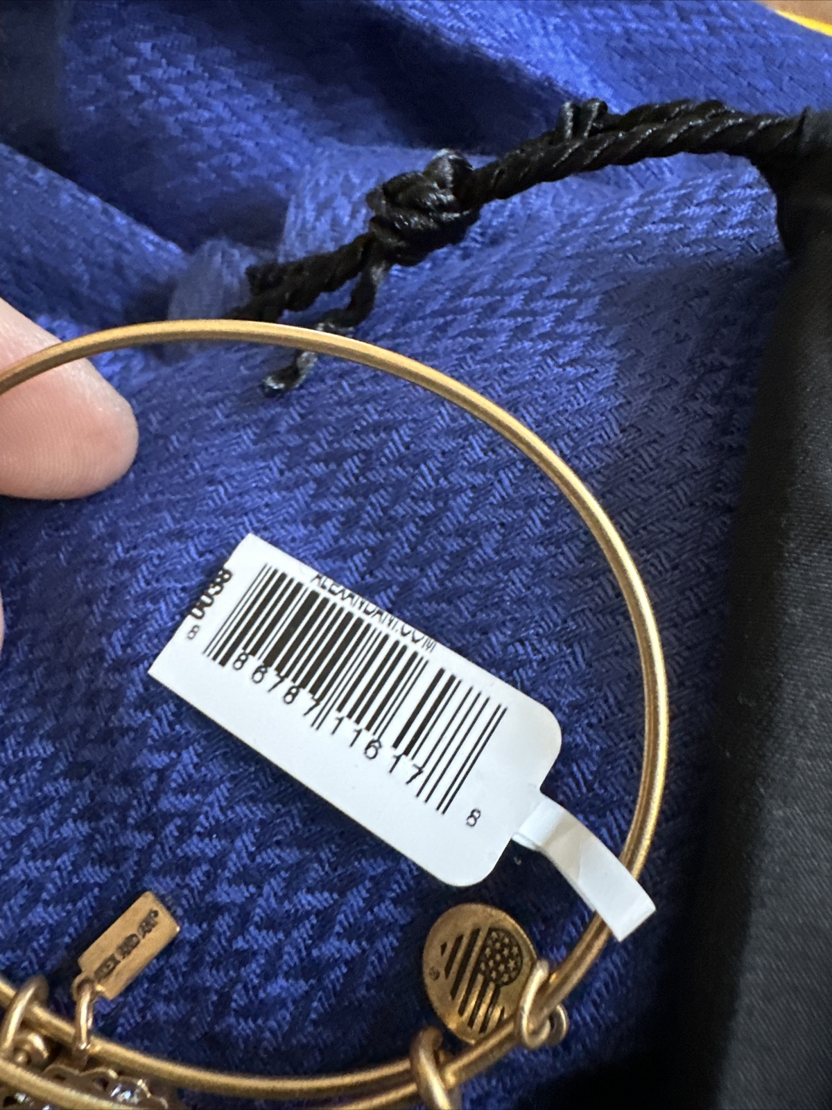 ALEX and ANI “Snowflake” Ornament, Gold Metallic Holiday Charm Bangle: NWT *HTF*