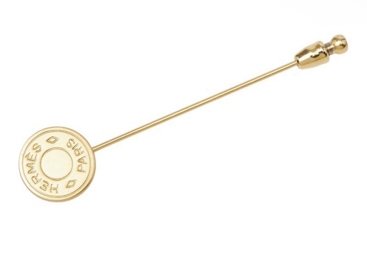 A64-1258 Hermes Gold Brooch