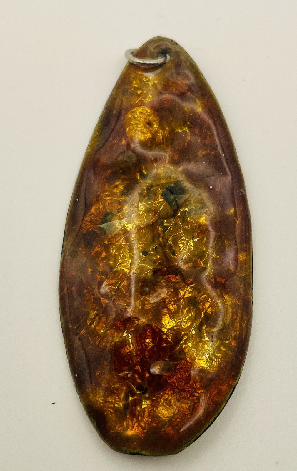 Vintage Natural Stone Multicolor Pendant 17 grams