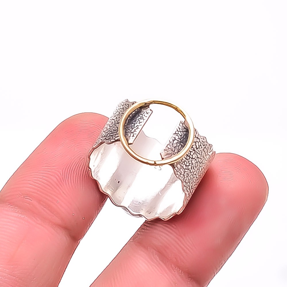 Glass Field Ruby – Burma Oxidised 925 Sterling Silver Ring S.8 R59