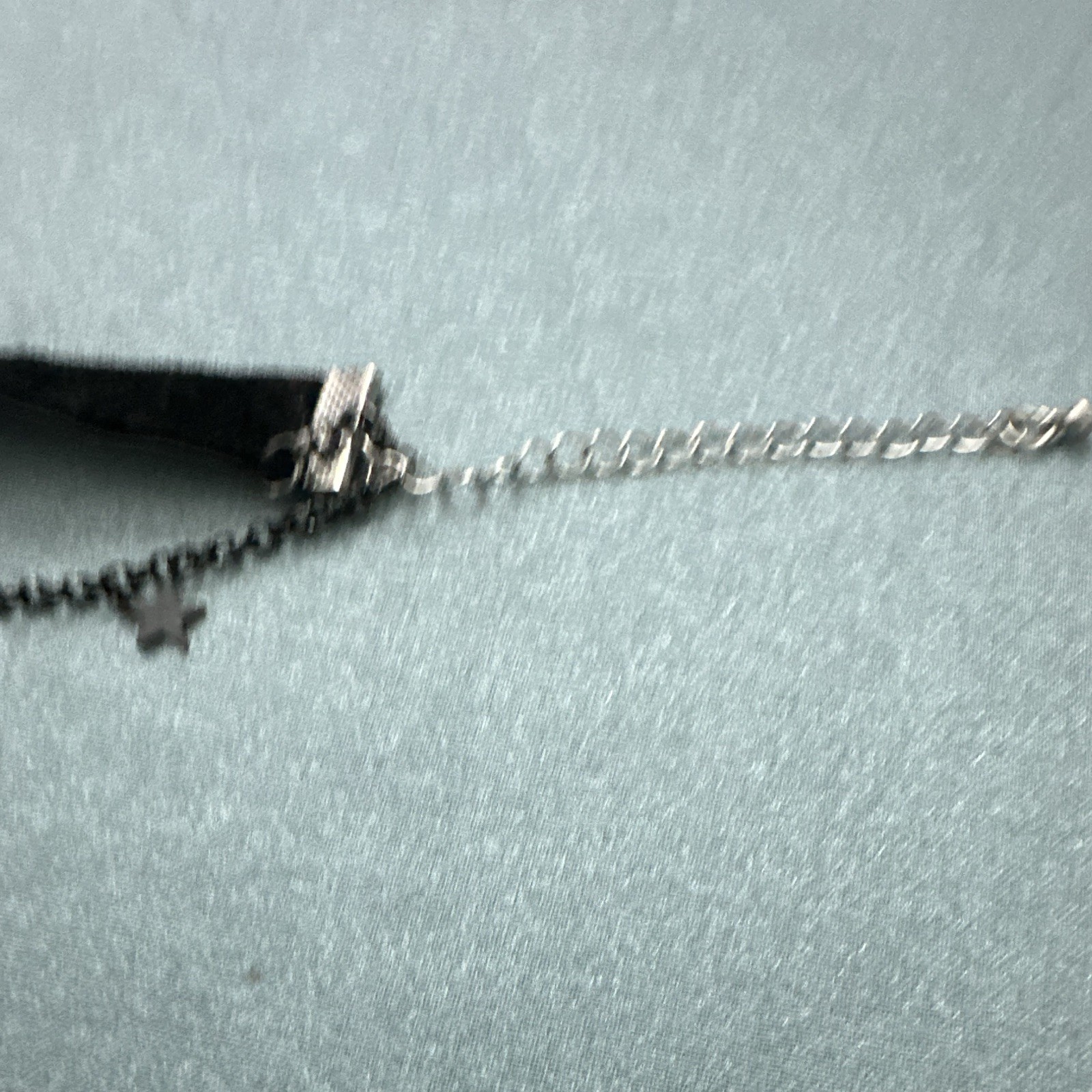 Black Velvet Celestial Choker Necklace w/ Star & Moon Charms
