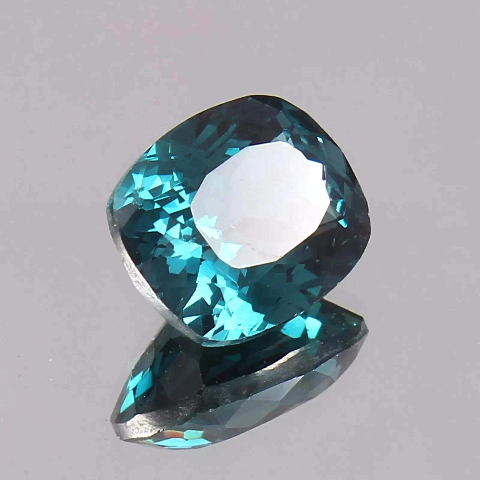 AAA Natural Blue Green Brazilian Tourmaline Loose Cushion Gemstone Cut 10 Ct