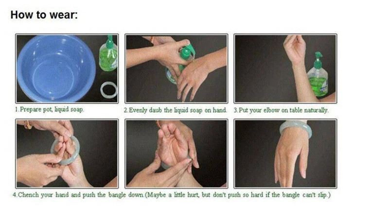 59mm Icy Green Jadeite Jade Carved Bangle Bracelet Jade Bracelet R127