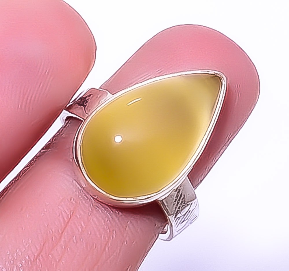 Cats Eye – Sri Lanka Handmade 925 Sterling Silver Jewelry Ring s.7 T974