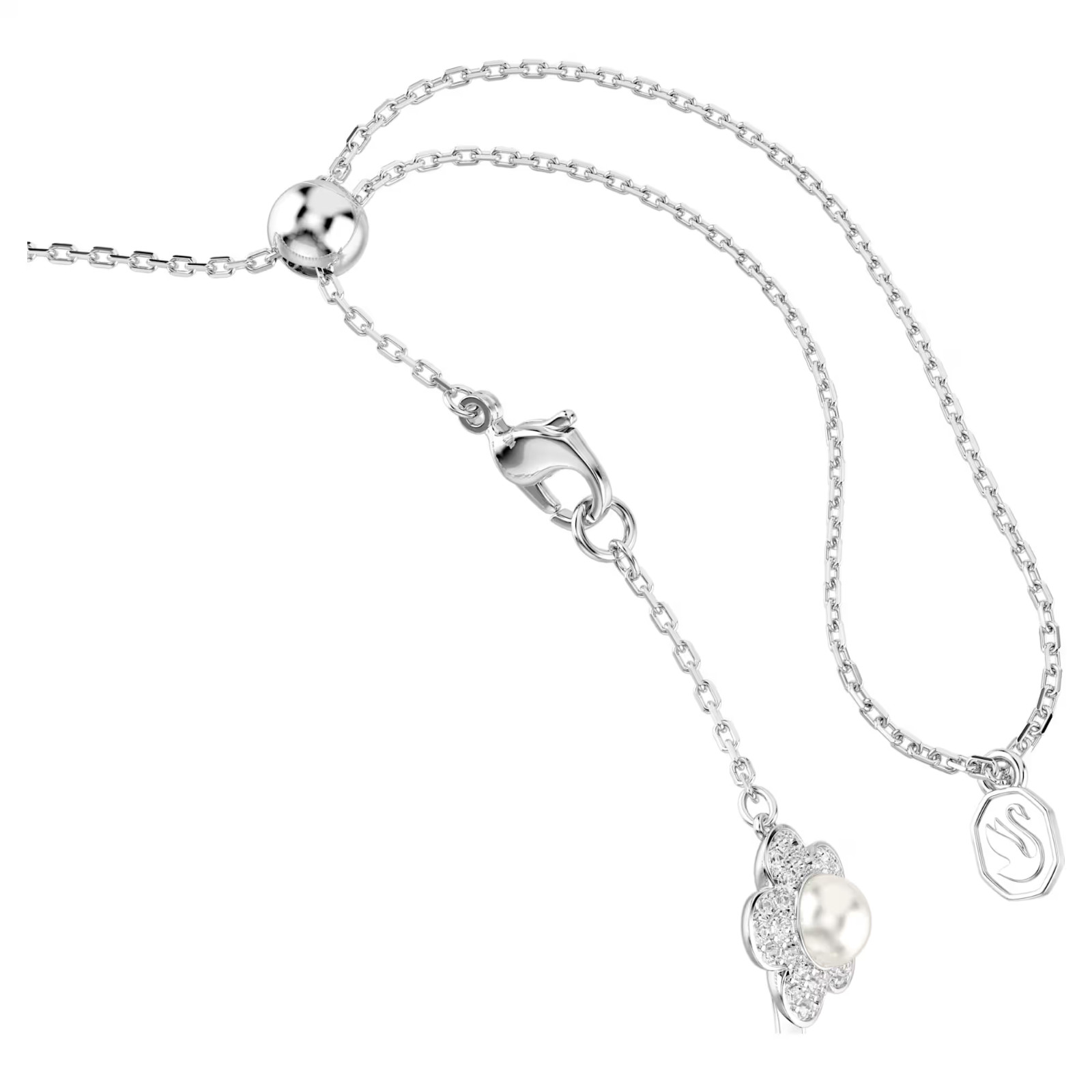 Swarovski Ariana Grande Flower Pearl Choker White Rhodium Free Ship