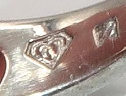 ZALES Jewelers Design Citrine & Ruby Butterfly Motif Statement Ring, Size 8