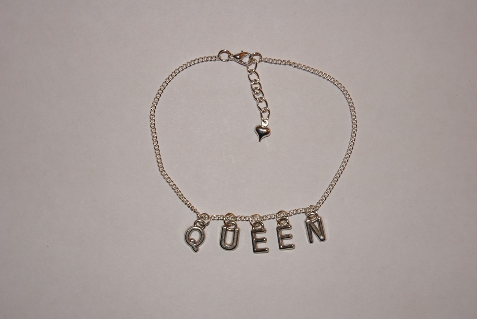 Sexy Premium Anklet Foot Ankle Chain Jewellery ‘QUEEN’ Hotwife Fetish Jewelry UK