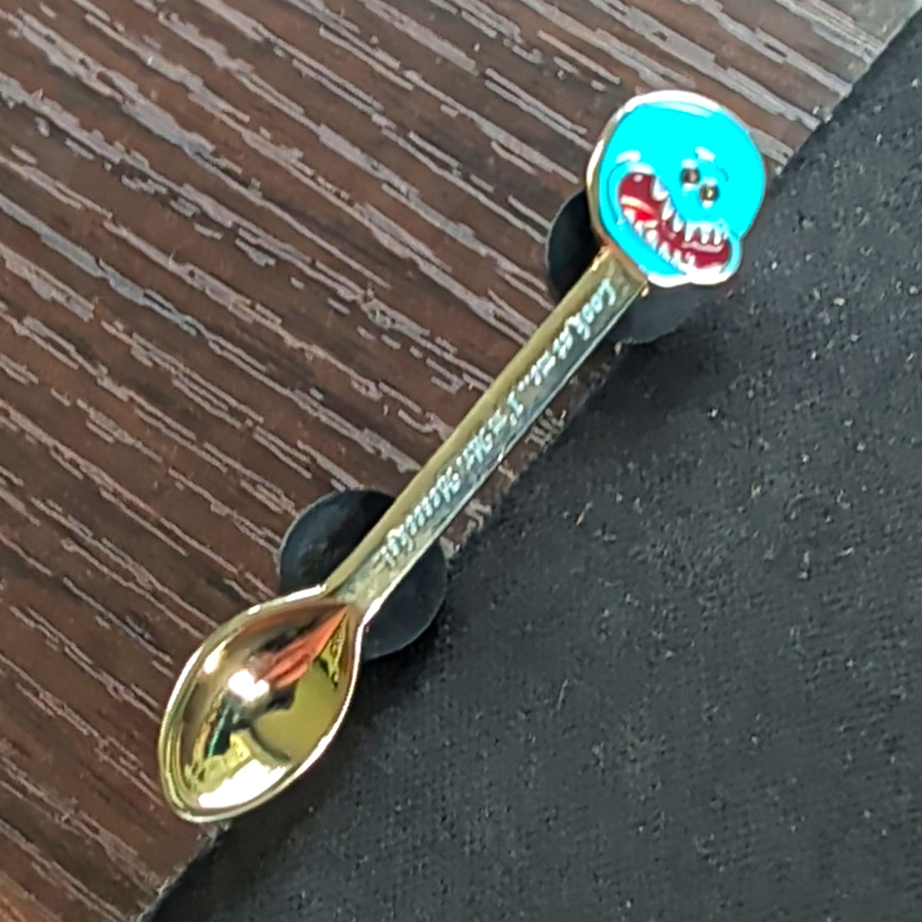 Gold Meseeks Spoon/Pin, EDM/Rave Pin