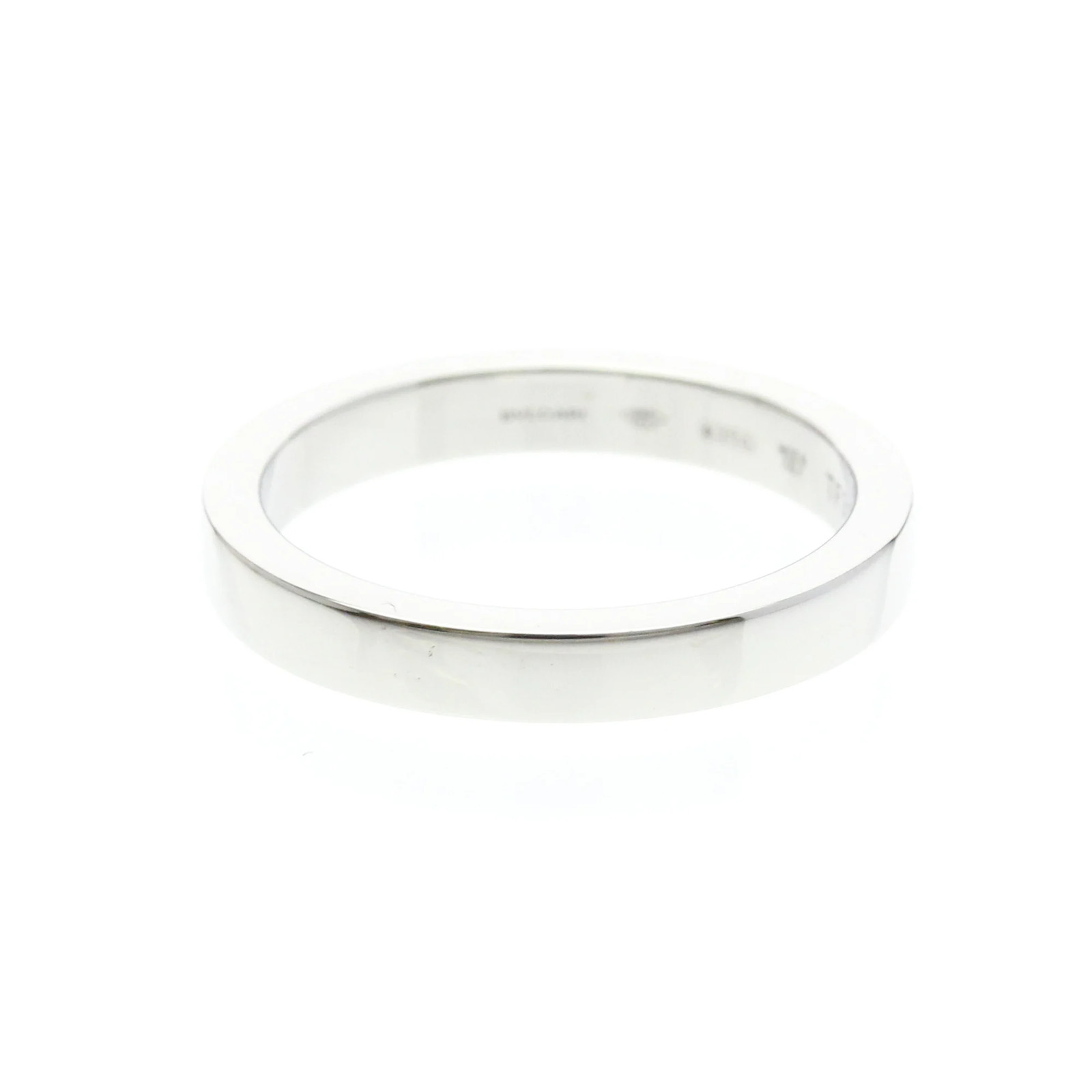 Bvlgari Marry Me Ring Platinum Fashion No Stone Band Ring Silver 6.5-7 BF594873