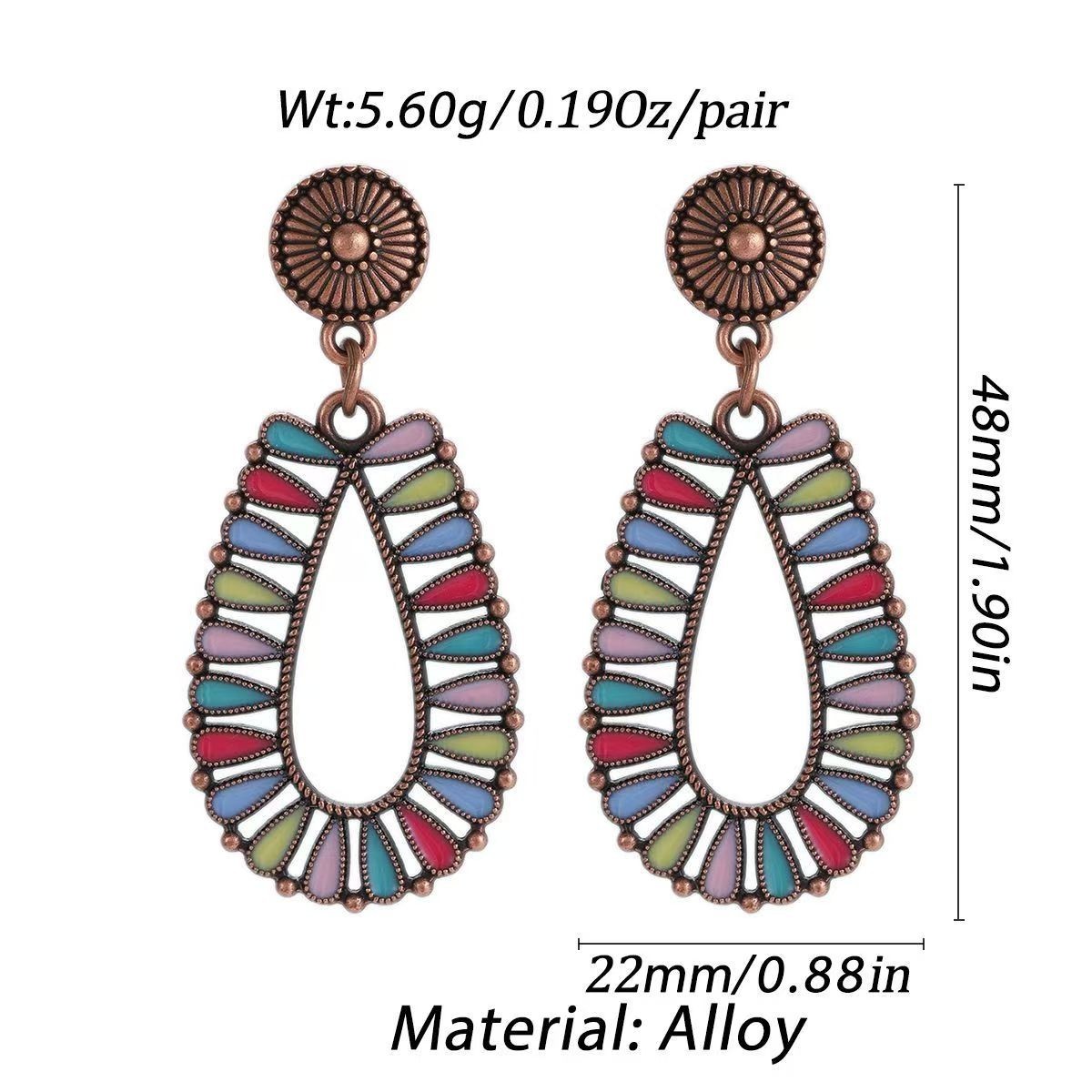 Charming Chinese earrings, super fairy and Western style, niche design, earrings