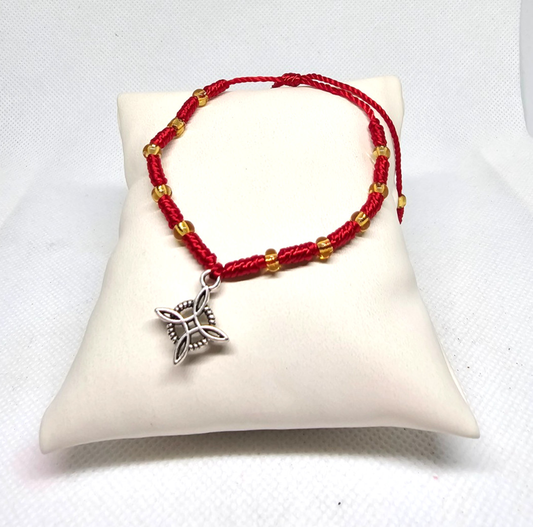 WITCH PENDANT BRACELET PROTECCION MAL DE OJO / PULSERA BRUJA COLGANTE PERLADO