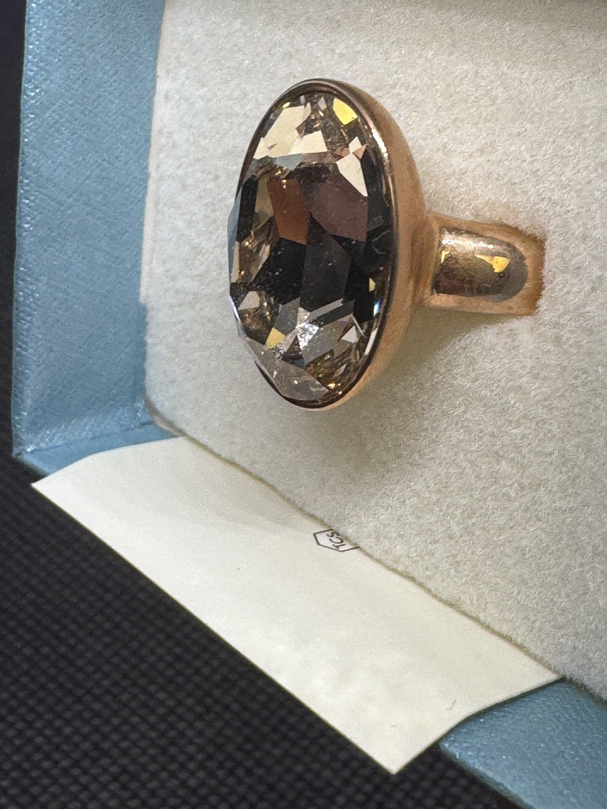 Touchstone Crystal By Swavorski: Blush Ring Size 7 R3196-7