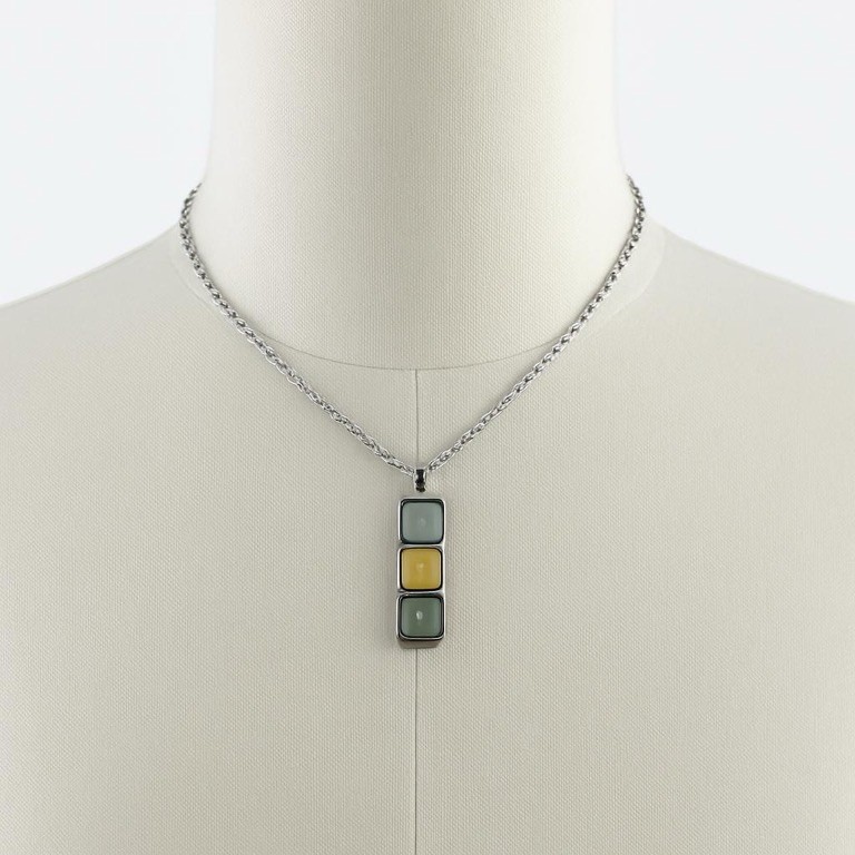Sterling Siilver Pendant Necklace Pendant Height 2.7cm Chain Length 38cm