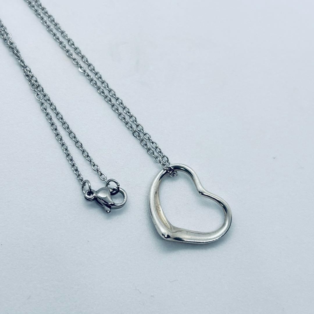 Tiffany open heart necklace silver 925 22mm