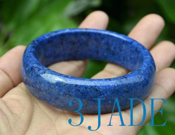 60.5mm Rare Natural Lapis Lazuli Gemstone Bangle Bracelet