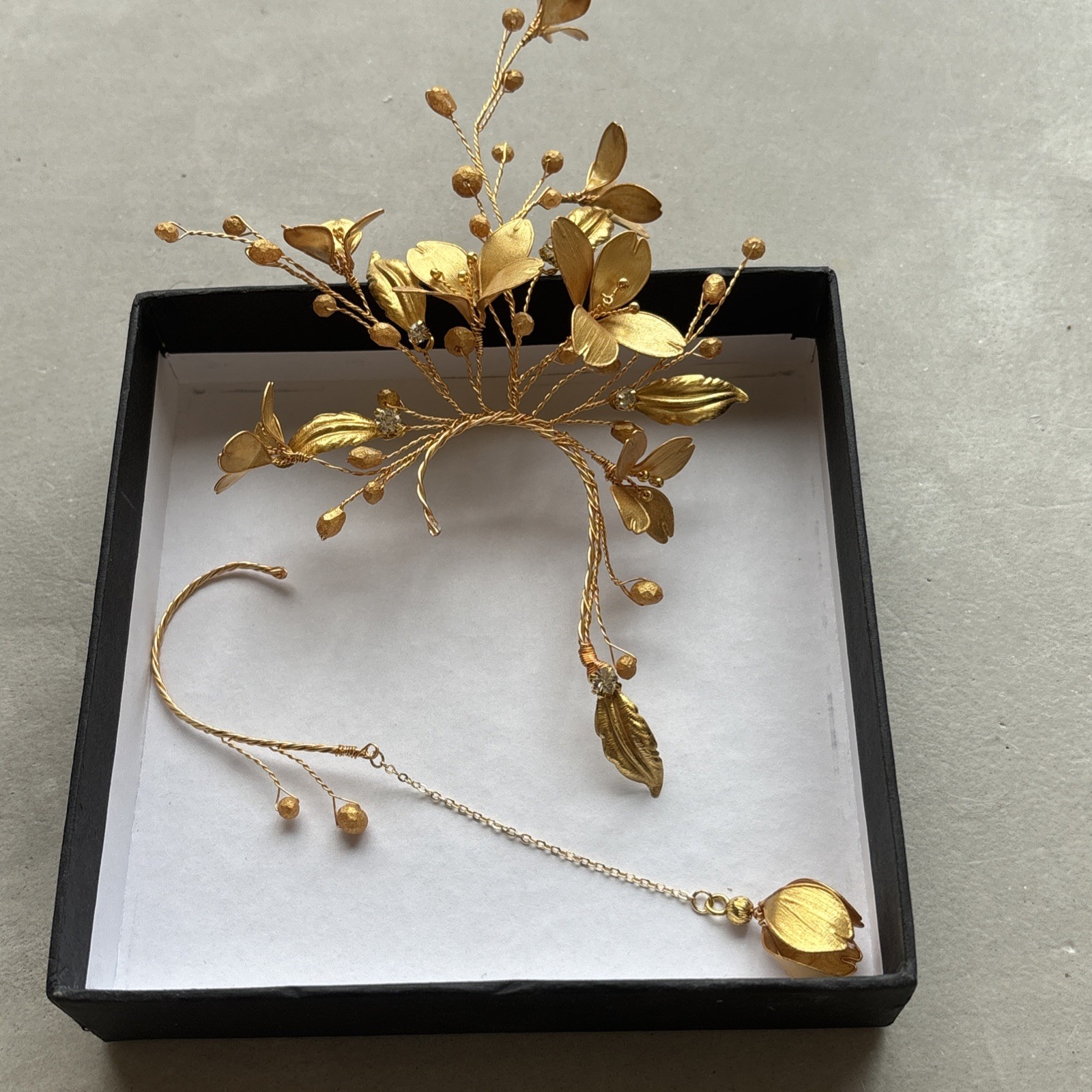 Floral Ear Cuff Jewelry For Wedding Or Beautiful Occasion