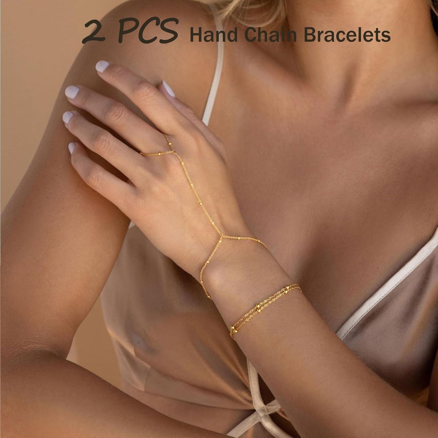 Tarnish-Free 14K Gold and Cubic Zirconia Bracelet Set for Everyday Elegance