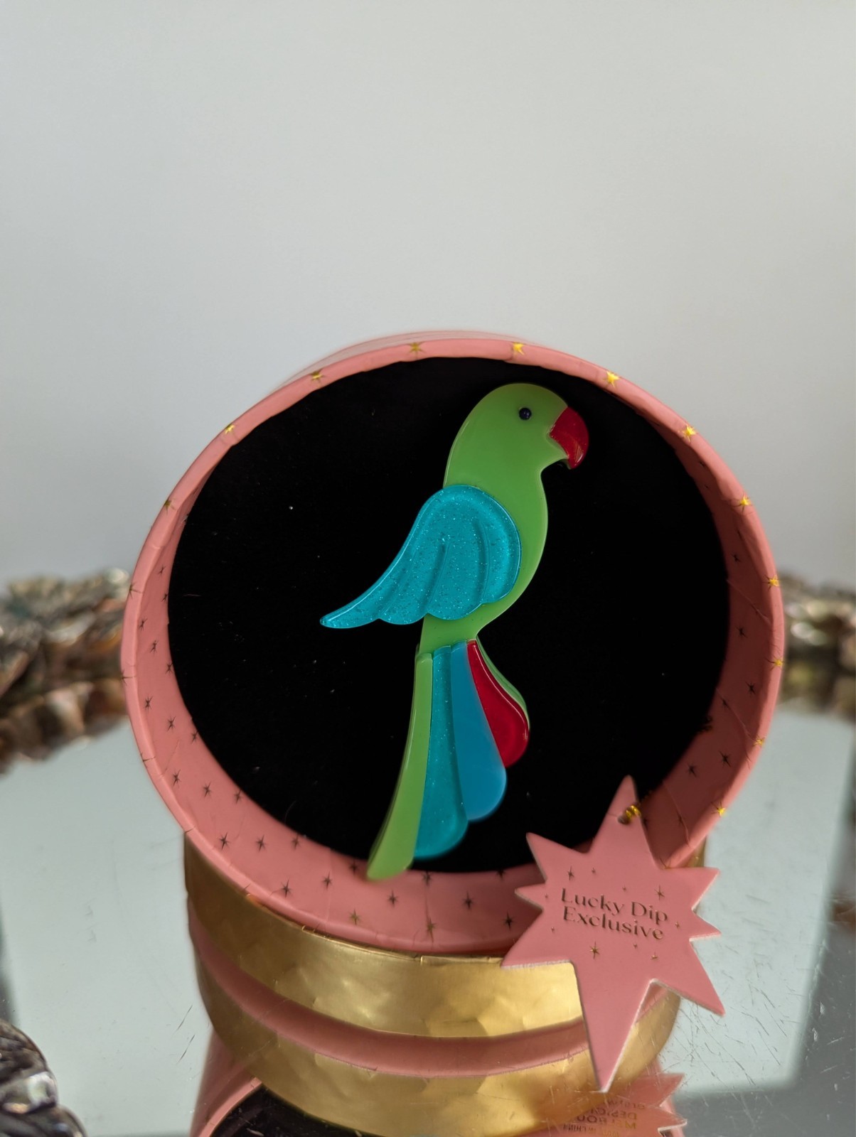 Erstwilder Chiquita Parrot Resin Brooch NWT LD Exclusive 2025