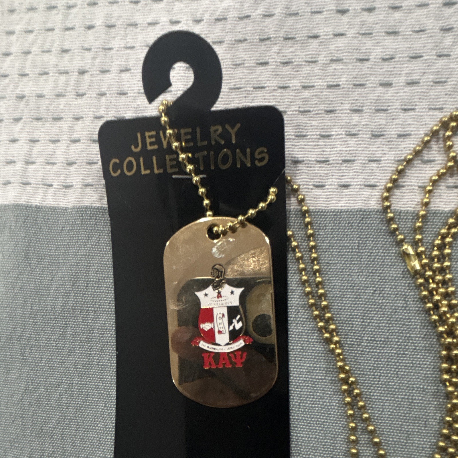 Kappa Alpha Psi fraternity, dog chain and tag ￼