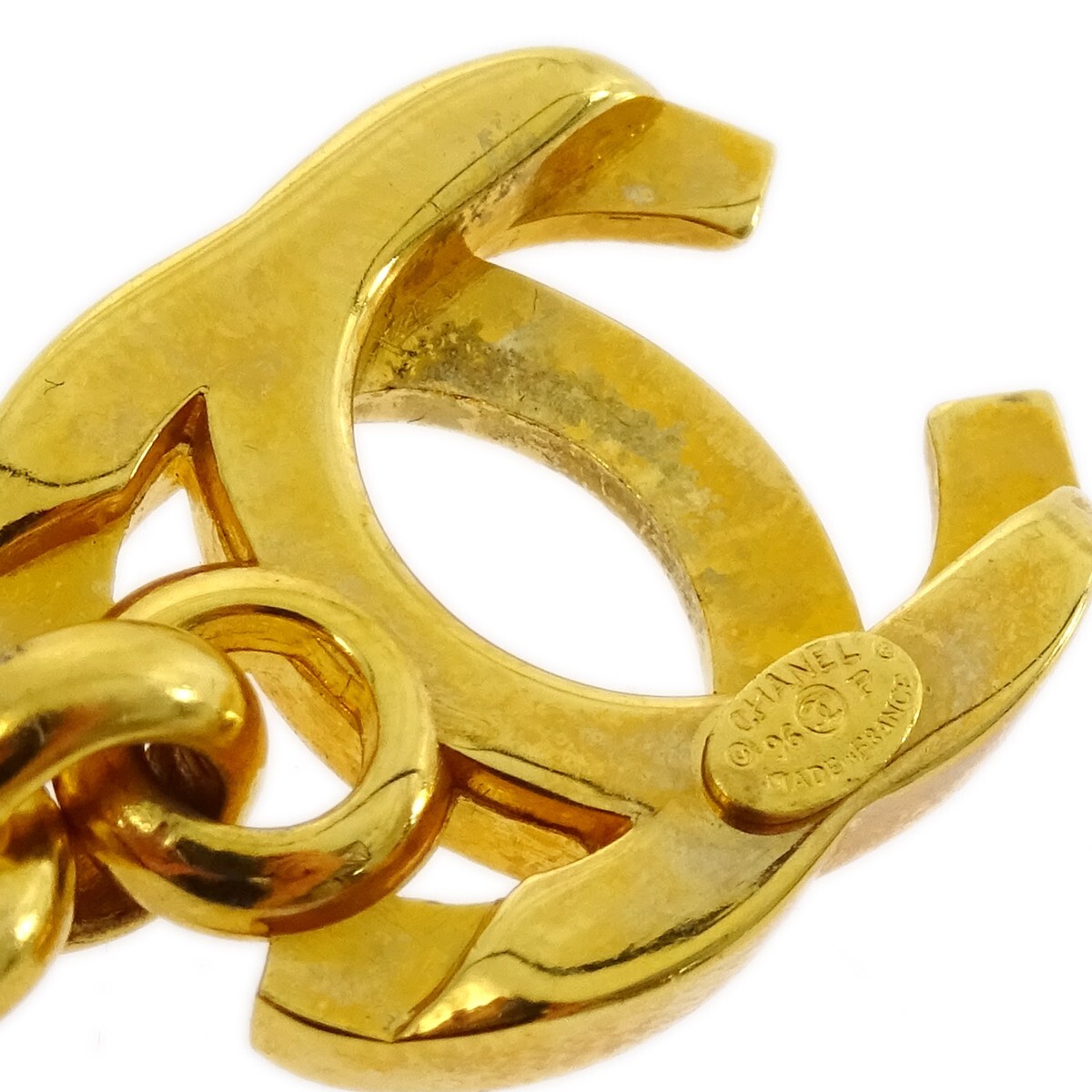Chanel Turnlock Gold Chain Bracelet 96P 120916