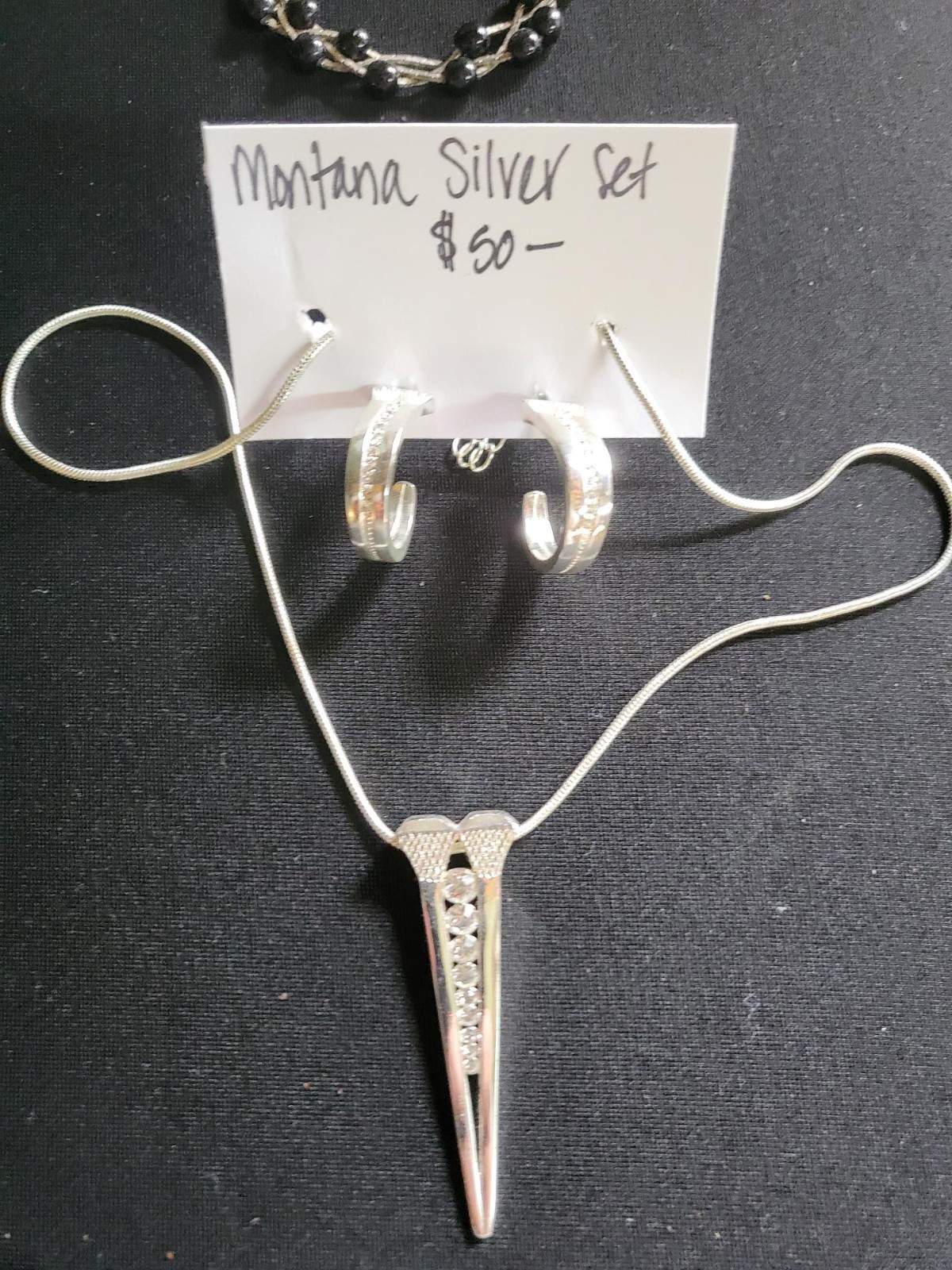 Western Jewelry Montana Silversmith earrings and necklace set
