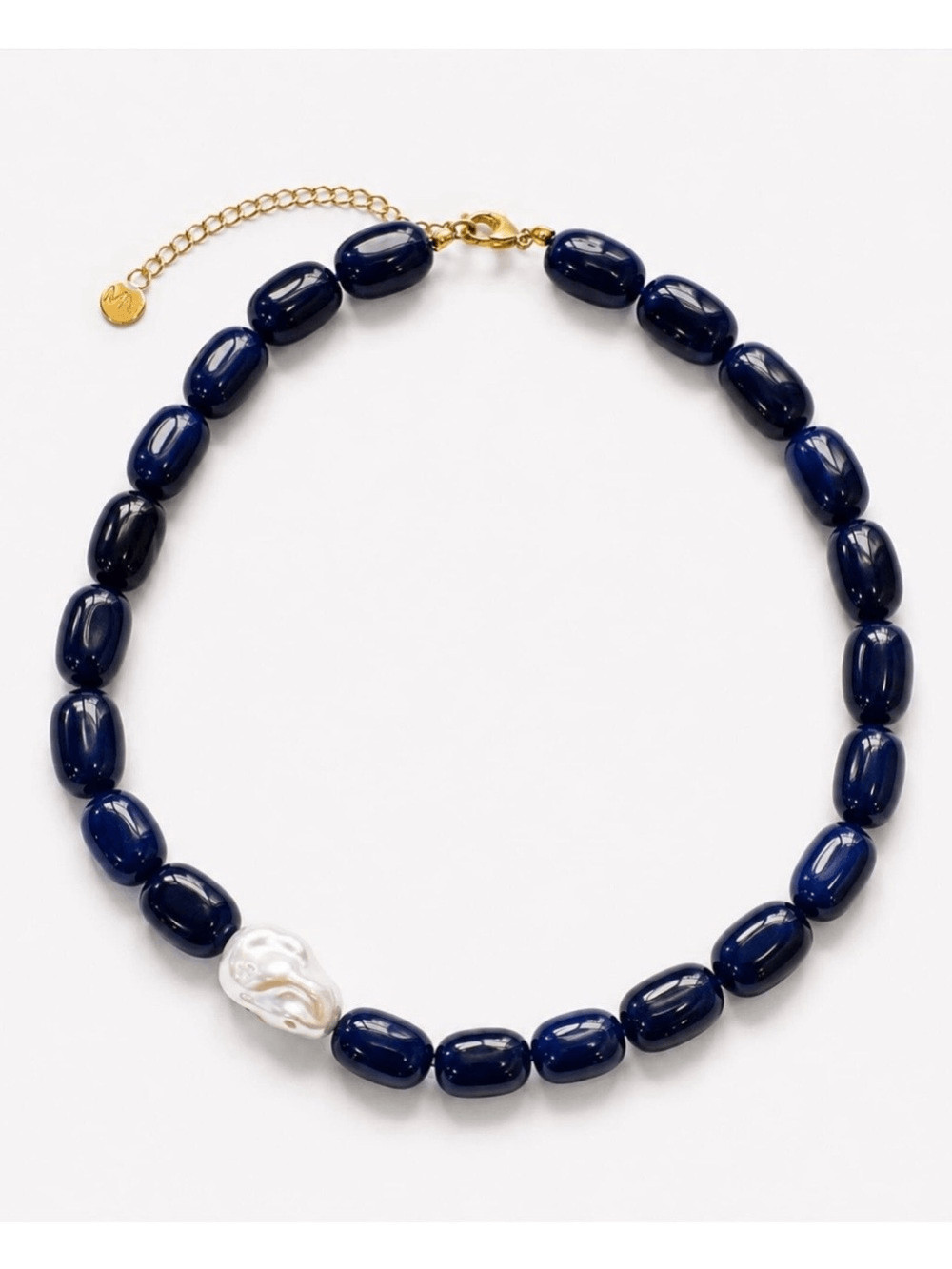 Navy Beaded Necklace – MM-01622