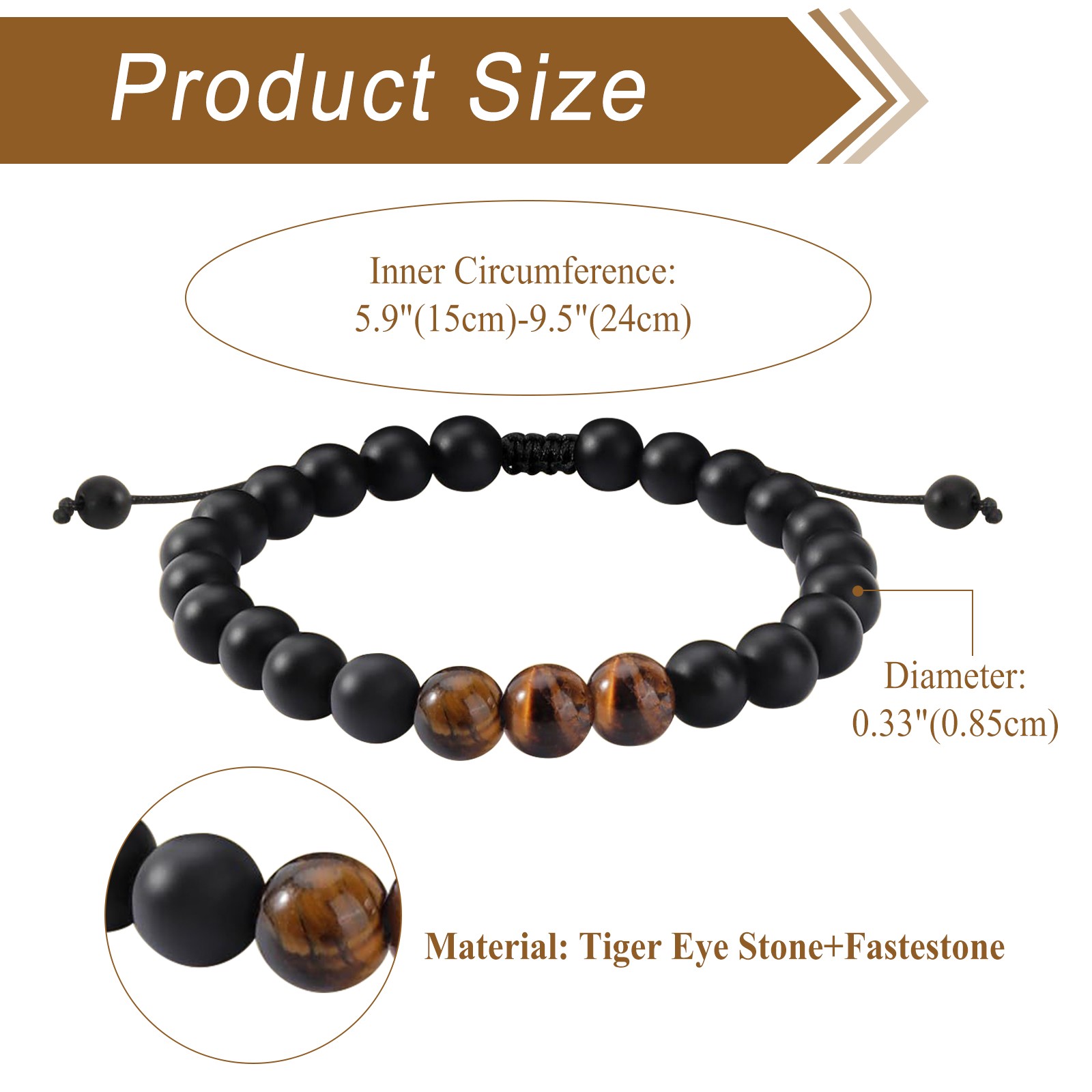To My Son Natural Stone Bracelet Boys Men Birthday Graduation Gift from Mom Dad