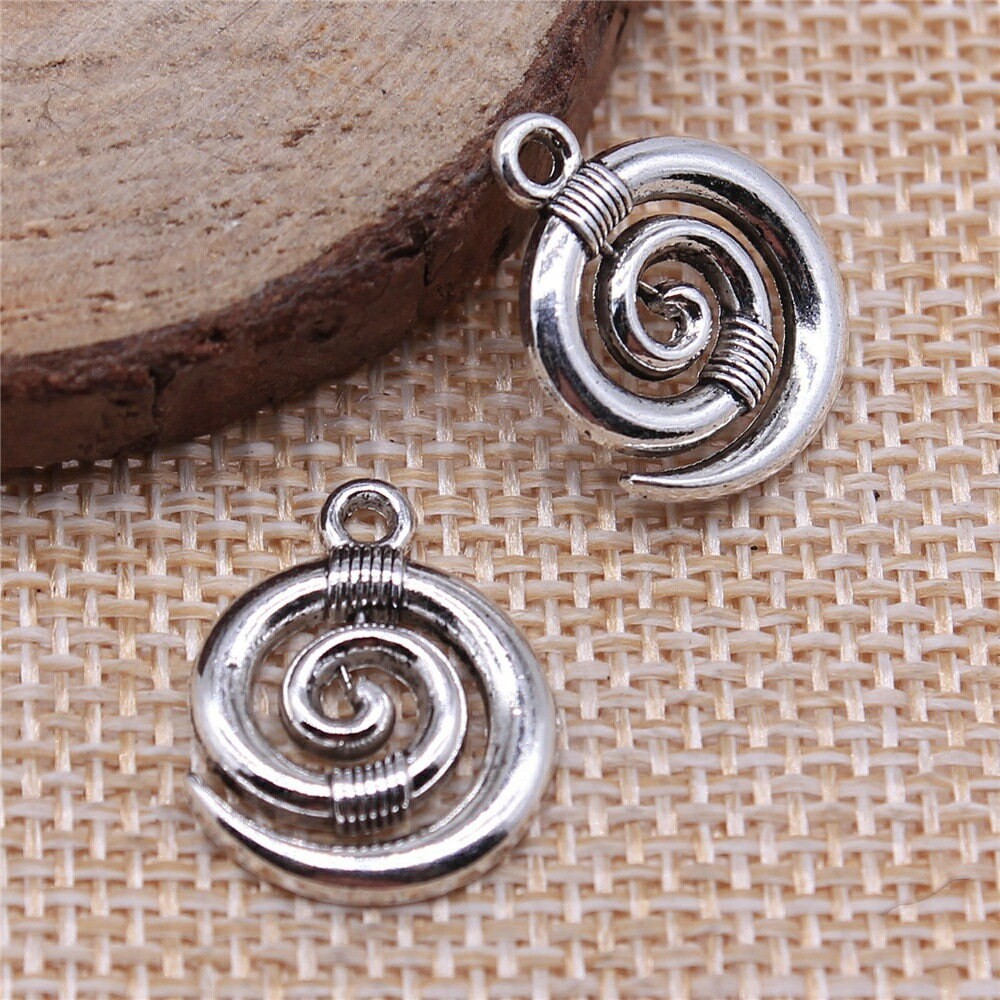 12 or 30PCS,Antique Silver Tone Charm Pendant, DIY Jewelry Charm Supply XCS11