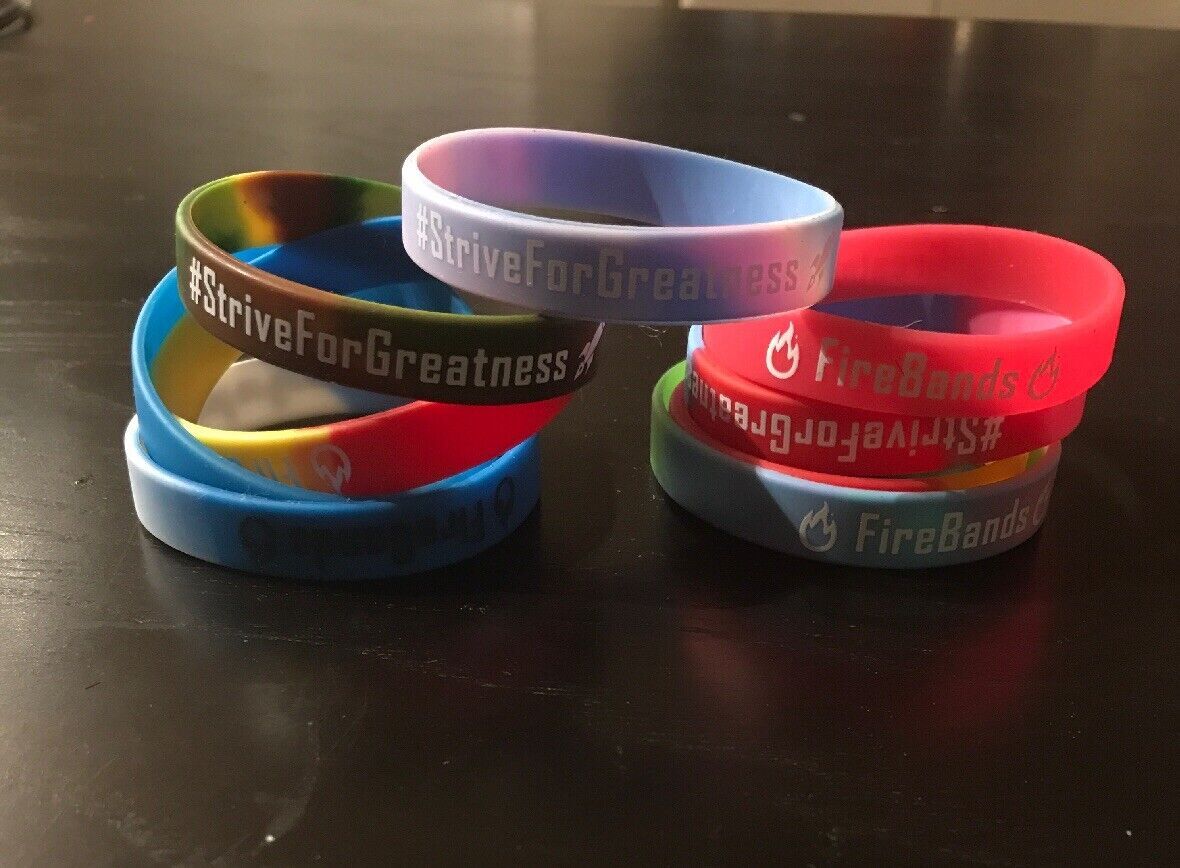 2-5pcs Custom Engraved Silicone Wristbands – Personalized Luxe Rubber Bracelets