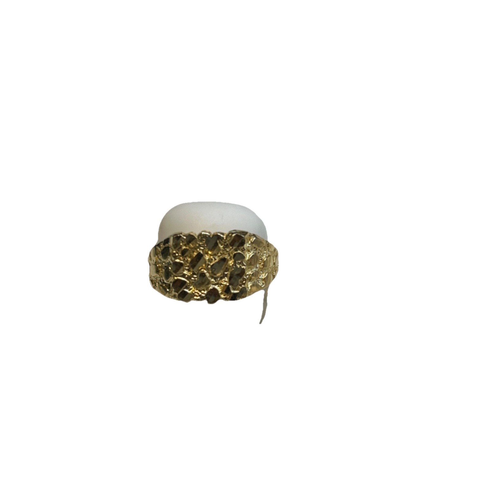 10k yellow gold nugget ring size 12 Italian finish 3grams