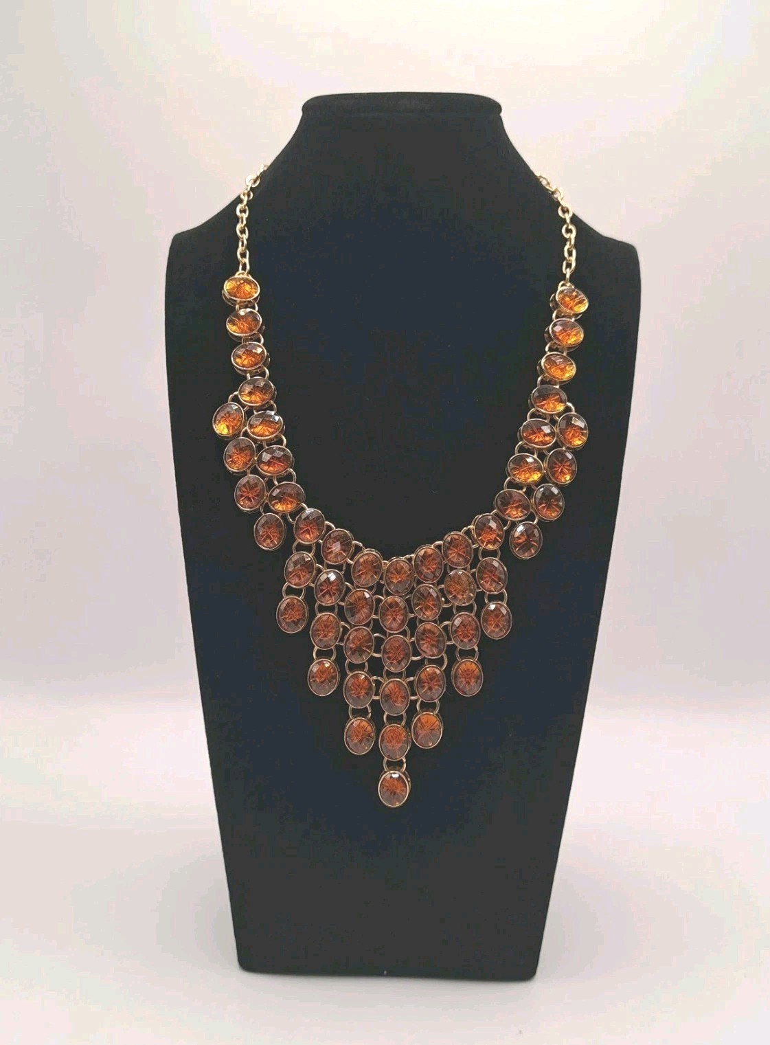 14th Union Amber Bohemian Statement Necklace