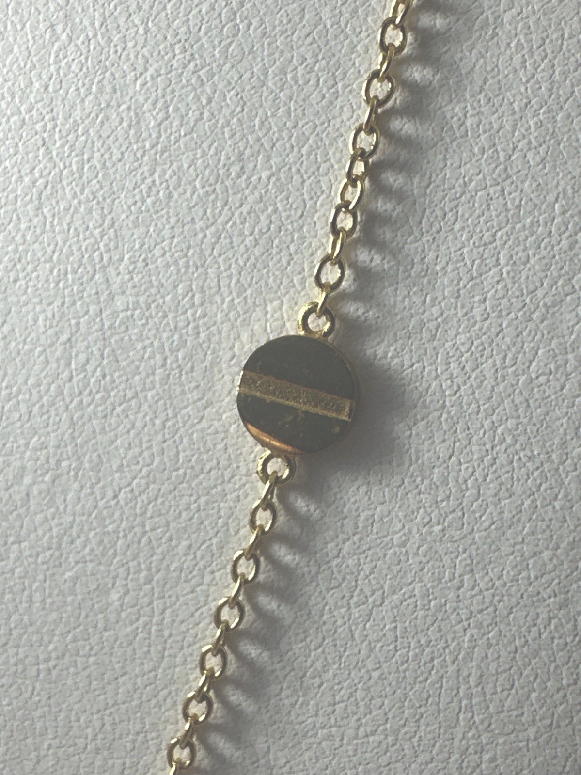 Designer Gorjana Screw Head Gold Plated Long Chain Layering Necklace – MSRP $89