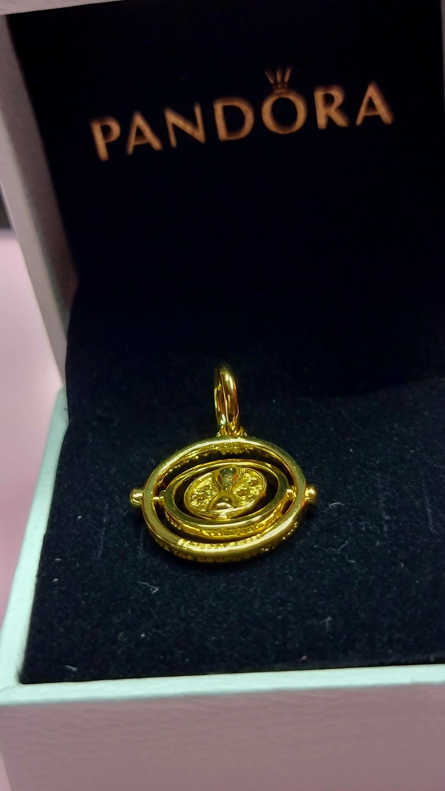 Authentic Pandora Spinning Time Turner Harry Potter Charm 369174C00 w/ Box B96