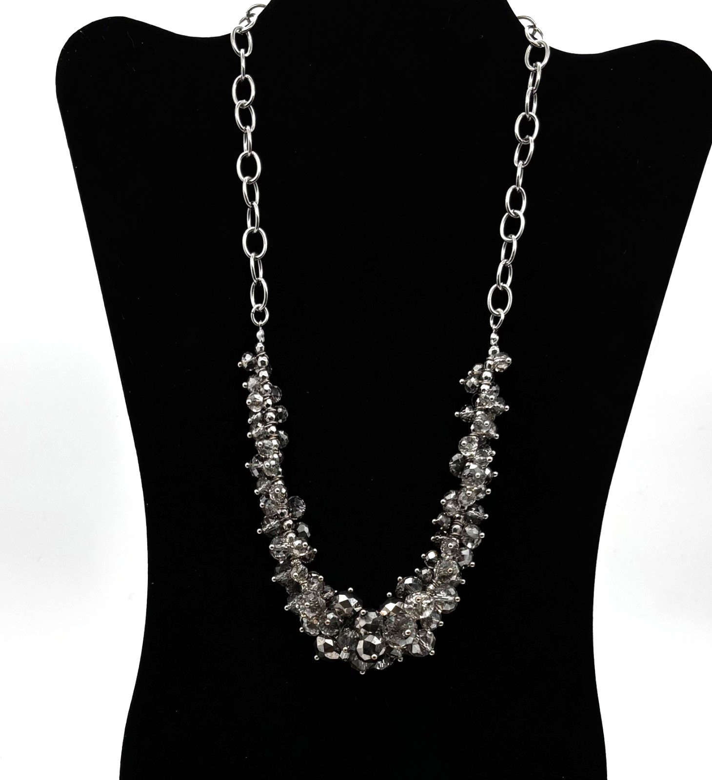 Simply Vera Faux Crystal Beaded Statement Necklace Vera Wang 20″
