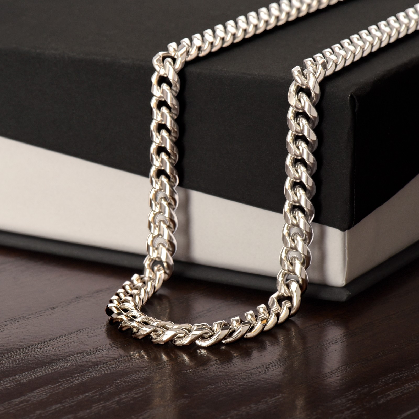 To My Son Necklace I Love You, Cuban Link Chain Birthday Gift Jewelry Teen Boys