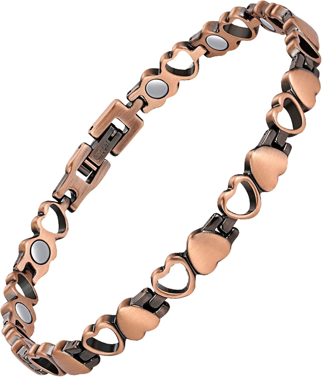 Feraco Copper Ankle Bracelet for Women, 99.99% Pure Copper Magnetic Anklet with