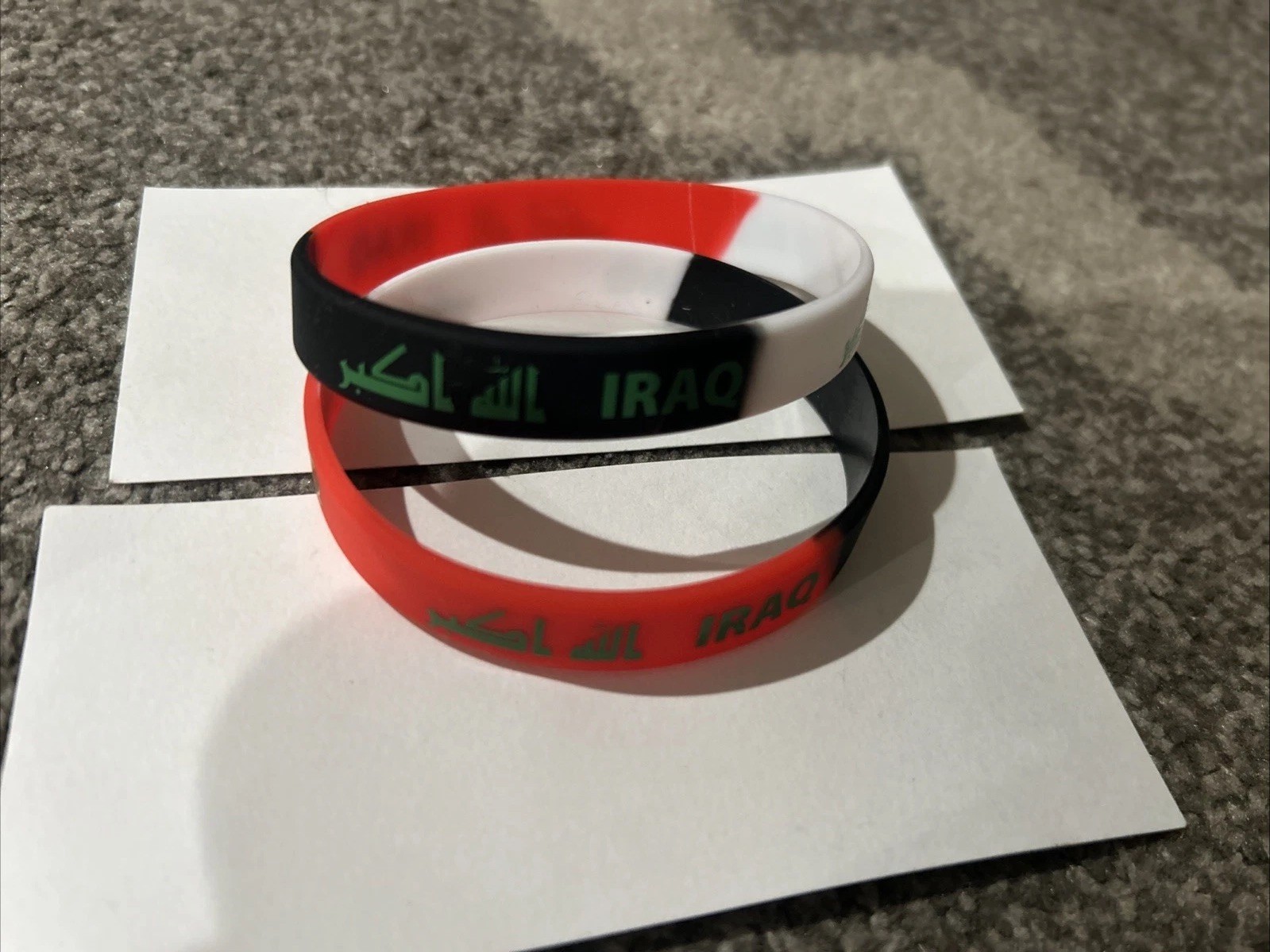 Iraq Silicone Wrist Bands for Men Women Kids Bracelet