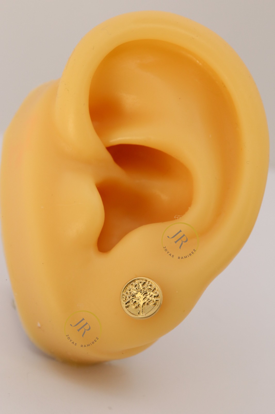 14K Yellow Gold Tree of Life Stud Earrings · Meaningful Gift for Mom.
