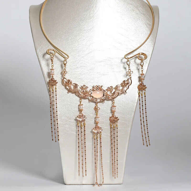 Ancient Chinese Necklace Accessoreis Chain Long Hanfu Dress Decorative Jewelry