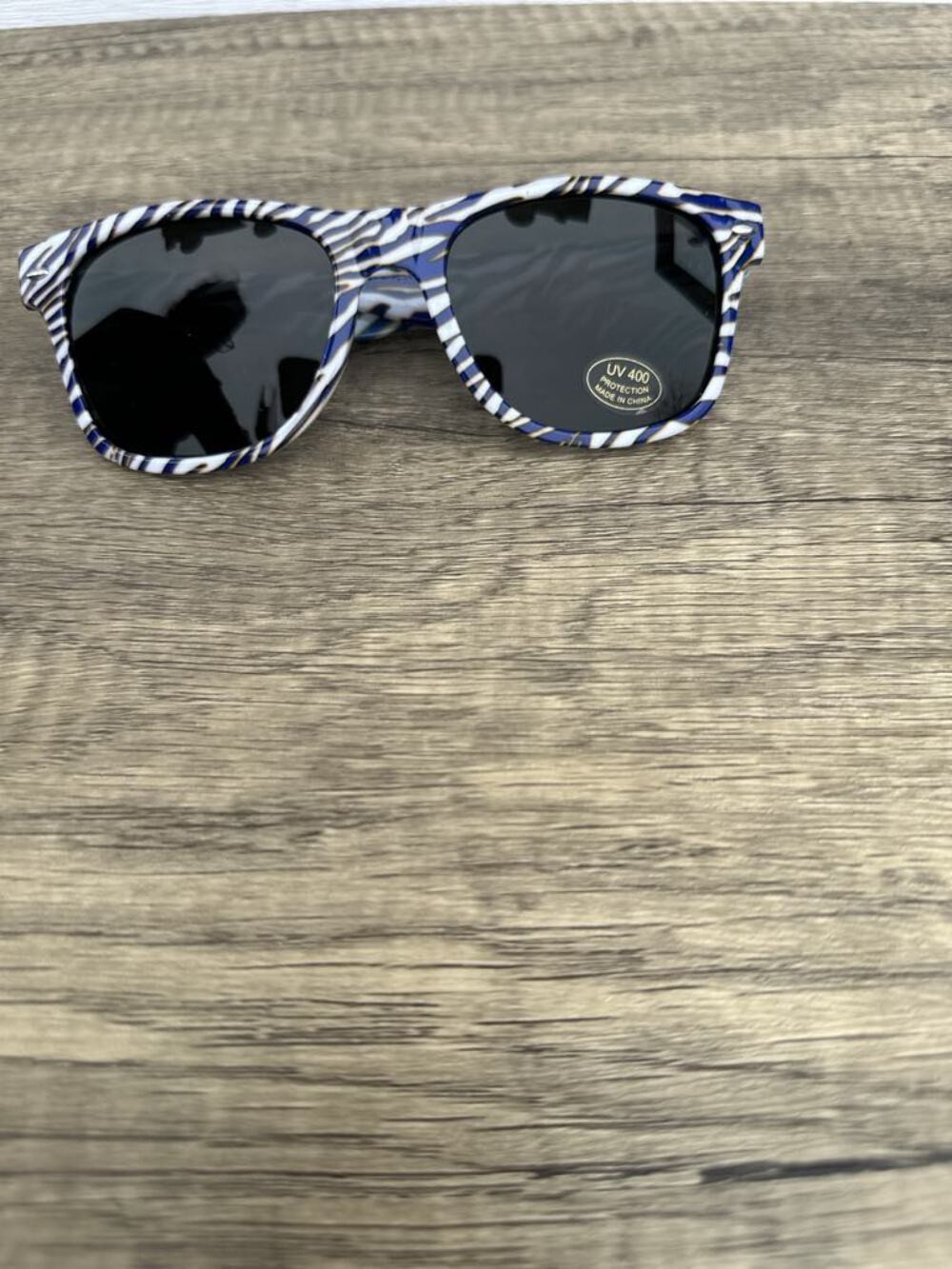 Buffalo Sabres Stripe Pattern Yellow White and Blue Sunglasses