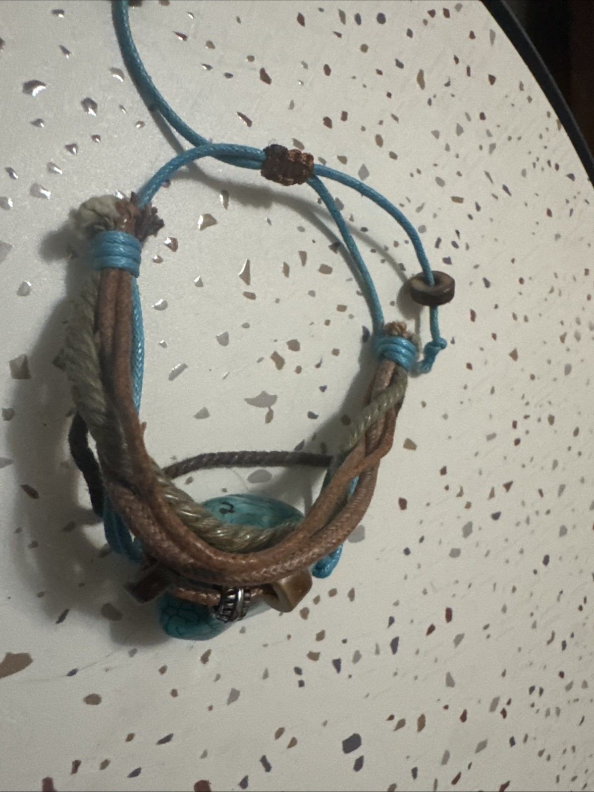 leather turquoise silver leather wrap bracelet