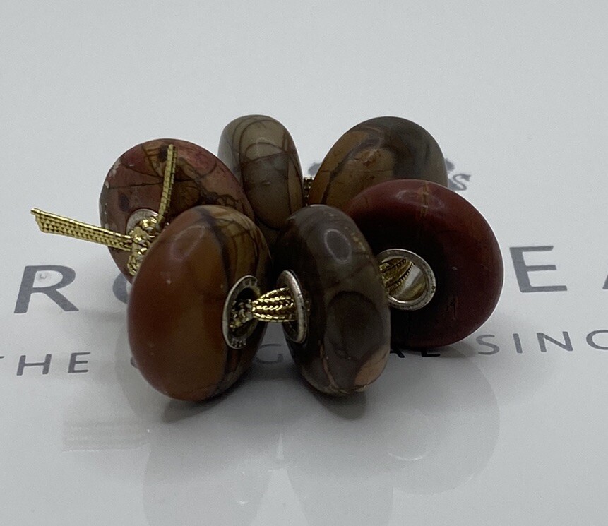 Trollbeads Limited Edition Picasso Jasper Kit Matte Finish 6 Beads